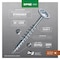 Spax SPAX No. 8 X 1-1/4 in. L Phillips/Square Zinc-Plated Serrated Multi-Material Screw 30 pk 4281010400302 - alternate 3